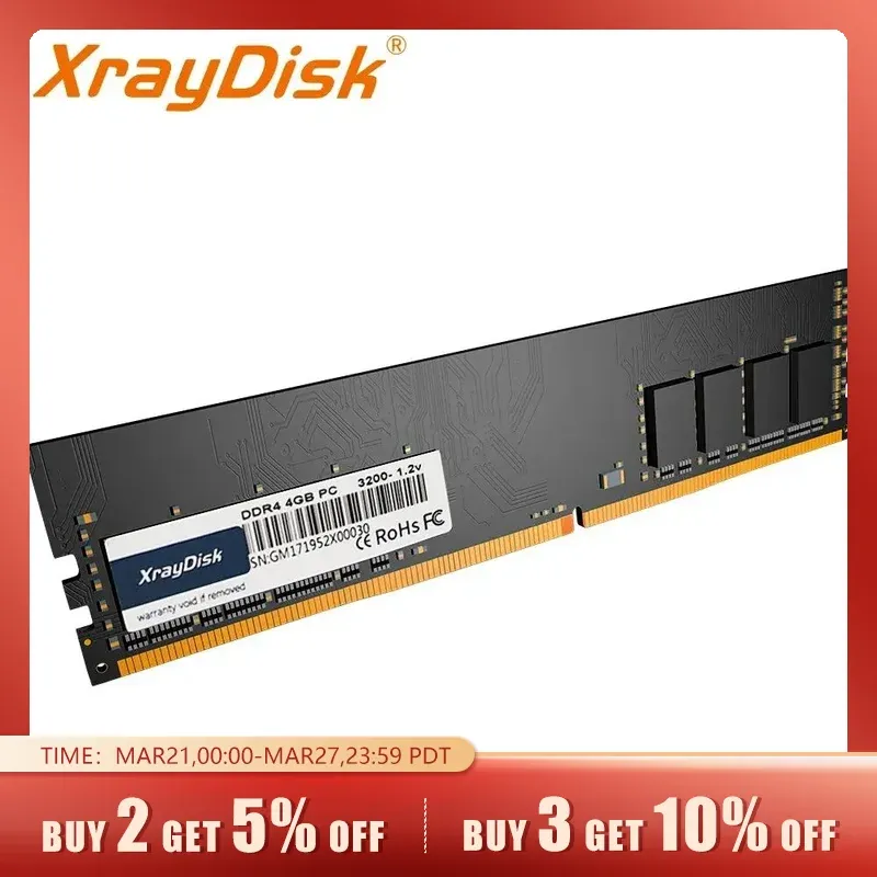 [app/taxa Inclusa] Memrias Ram Ddr4 Desktop Xraydisk 3200mhz