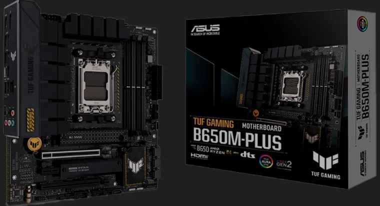 Placa Me Asus Tuf Gaming B650m-plus, Chipset B650, Amd Am5, Matx, Ddr5, 90mb1bg0-c1bay0