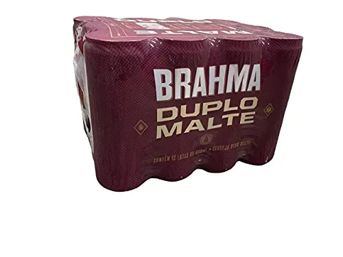Pack Cerveja Brahma Duplo Malte Lata Sleek - 12 Unidades 350ml