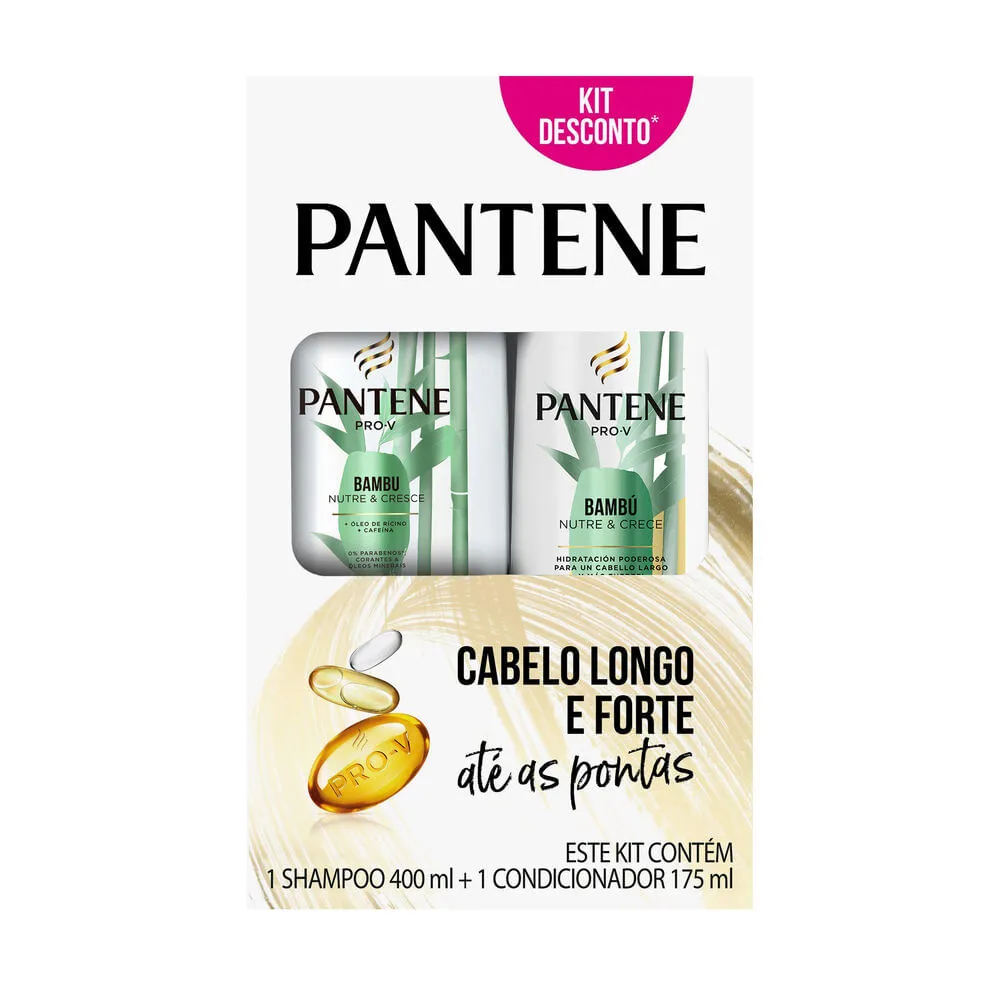 Kit Shampoo Pantene Bambu 400ml + Condicionador Pantene Bambu 175ml Preo Especial