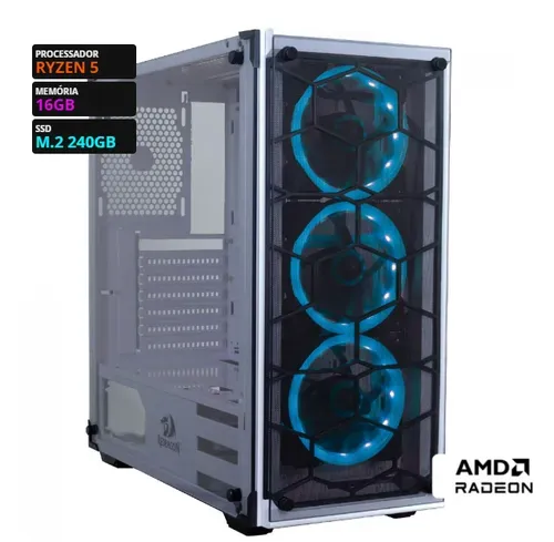 Pc Gamer T-gamer Thorn Amd Ryzen 5 4500 / Amd Radeon Rx 6600 / 16gb (2x8gb) Ddr4 / Ssd Nvme 1tb