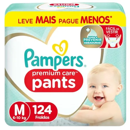 Pampers Fralda Pants Premium Care M 124 Unidades