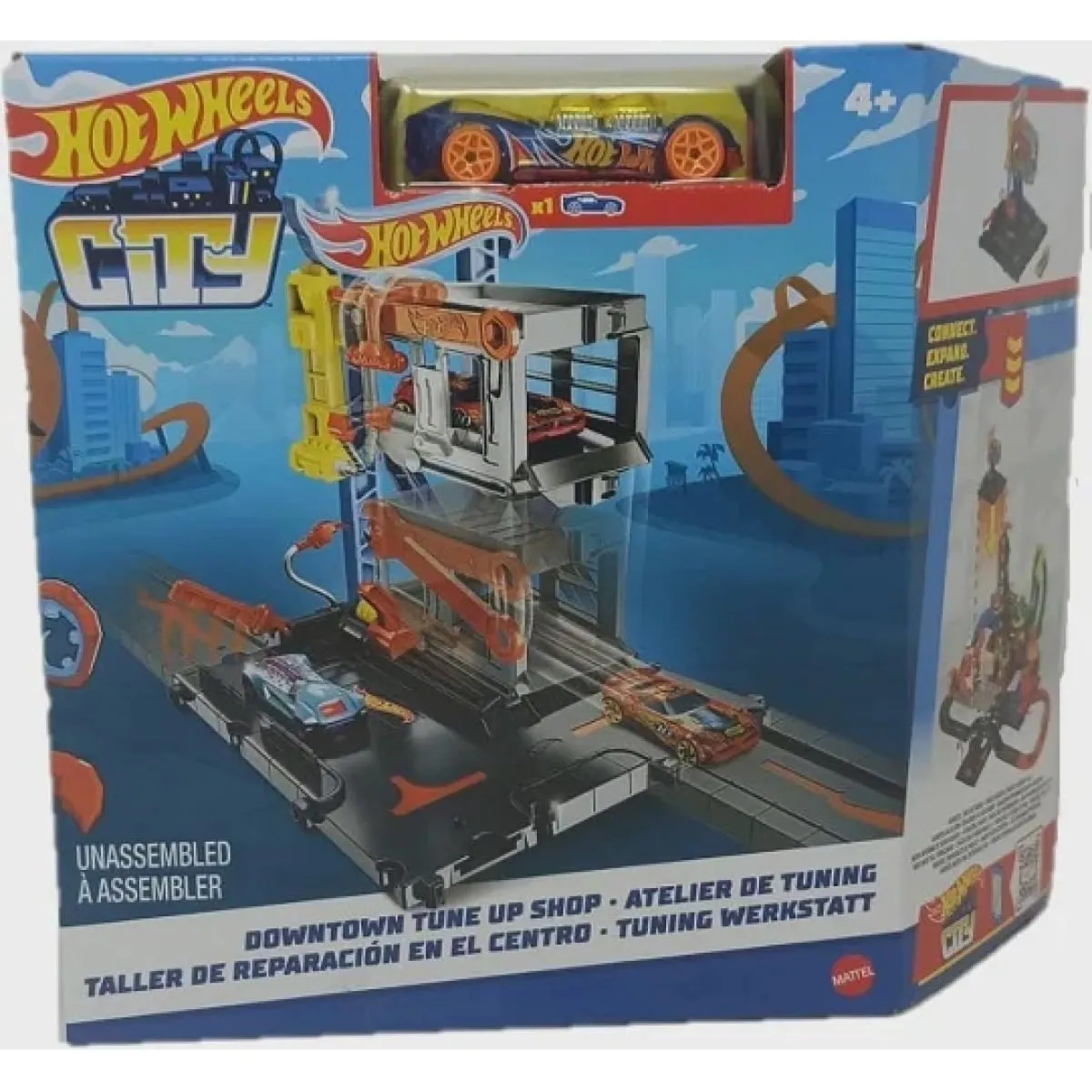 Pista Estao De Reparos Hot Wheels City Mattel Hdr25