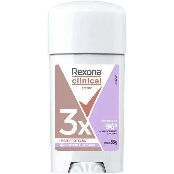 Desodorante Rexona Creme Clinical 58g Extra Dry 96h