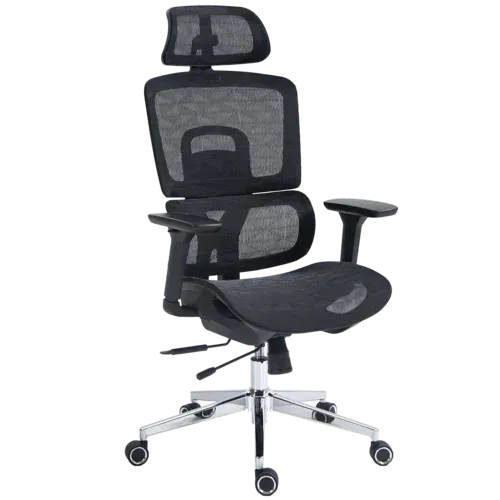 Cadeira De Escritrio Dr. Office Business Pro, Preta, Mesh, 3d, Altura Ajustvel