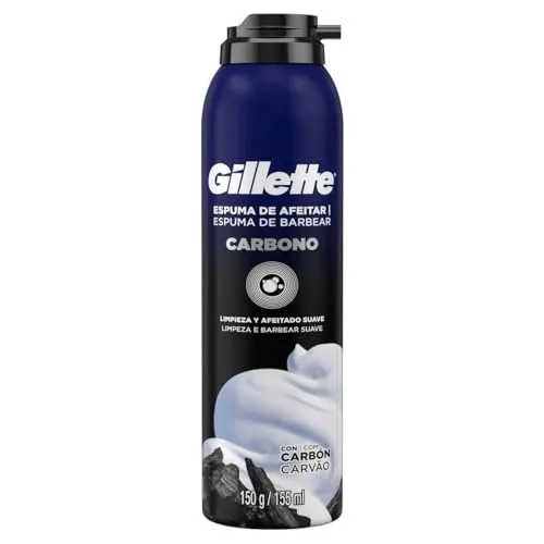 [+por- R$11.8 ] Gillette Espuma De Barbear Em Tubo 150g Carbono