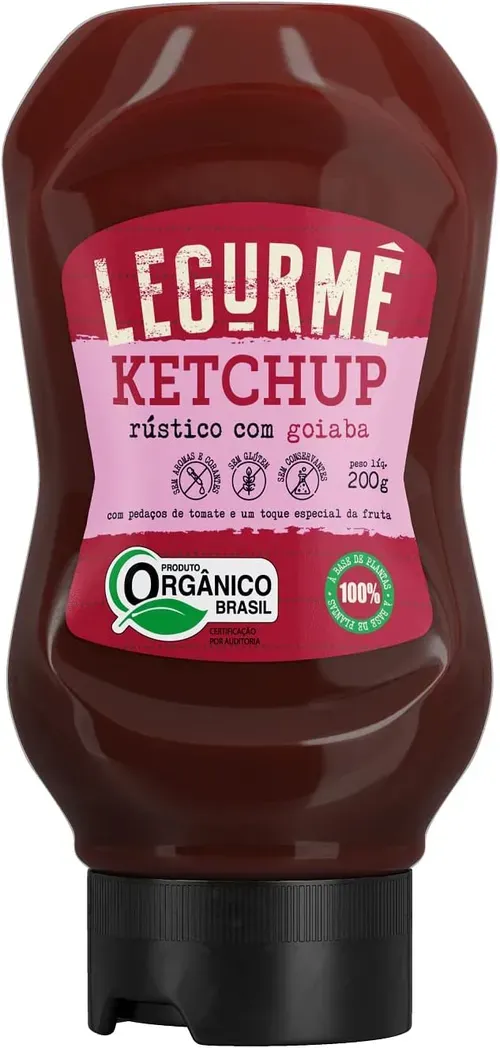 [prime | + Por - R$ 6,34] Legurm Ketchup Rstico Orgnico Com Goiaba 200g