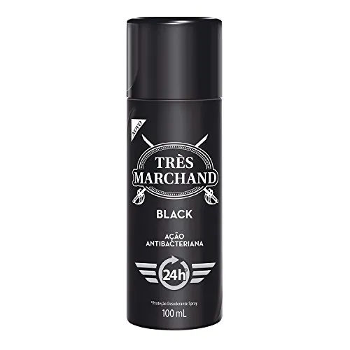 [r$ 5,95 Super & Rec] Trs Marchand Desodorante Spray Masculino Black 100ml