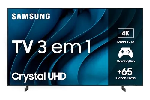 Samsung Smart Tv Crystal 75 4k Uhd Cu8000 - Alexa Built In, Samsung Gaming Hub, Painel Dynamic Crystal Color