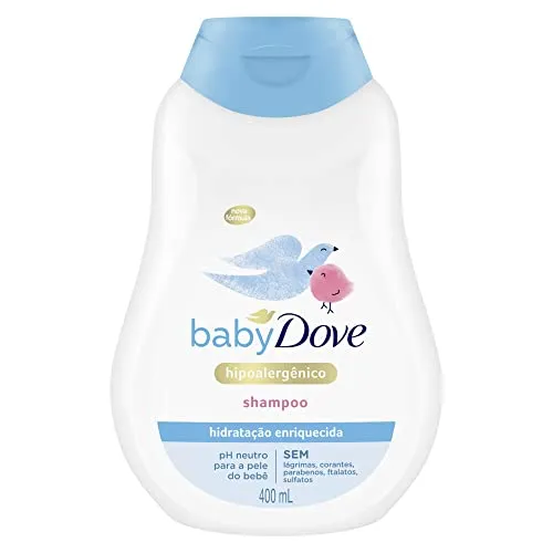 [rec/mais Por Menos R$ 10,11] Shampoo Baby Dove Hidratao Enriquecida 400ml, Baby Dove, 400 Ml