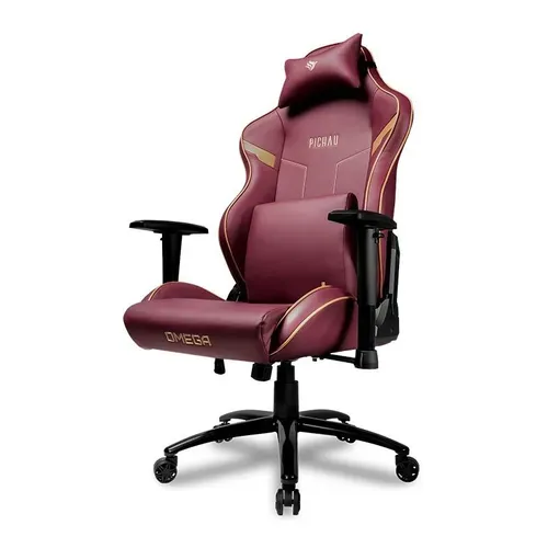 Cadeira Gamer Pichau Omega L, Vermelho E Dourado, Pg-omgl-gdr01