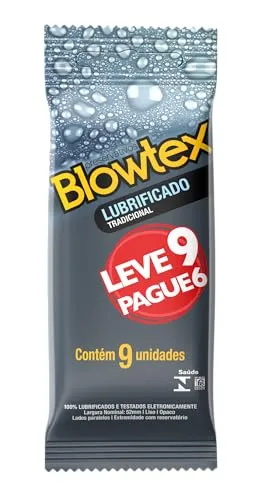[ Rec ] Blowtex Preservativo Lubrificado Leve 9 Pague 6 Unidades