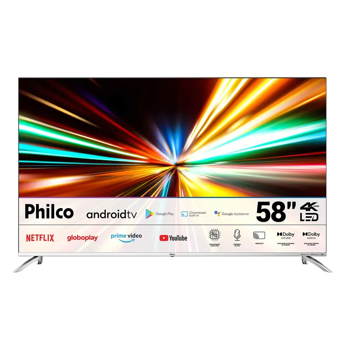 Smart Tv Philco 58" Ptv58g7pagcsbl 4k Uhd Led Dolby Audio Android Tv