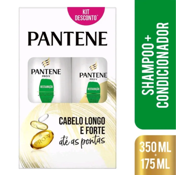 Shampoo Pantene Restaurao 350 Ml + Condicionador 175 Ml