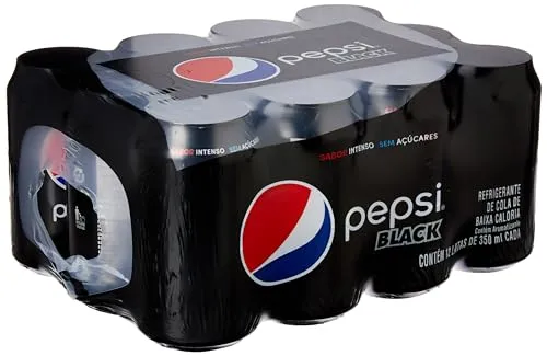 (rec) Refrigerante Pepsi Zero, Lata 350ml Pack (12 Unidades)