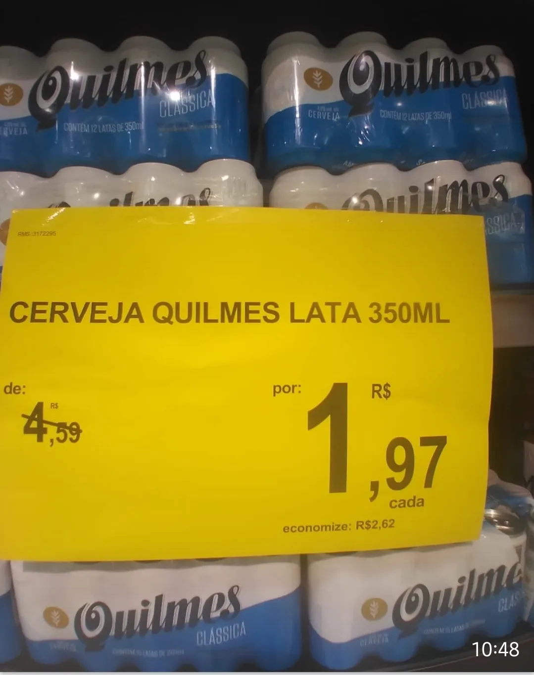 (regional Loja Fsica) Cerveja Quilmes Lata 350ml