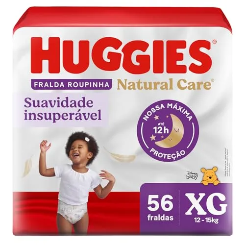 [rec] Huggies Fralda Huggies Natural Care Roupinha Xg 56 Unidades