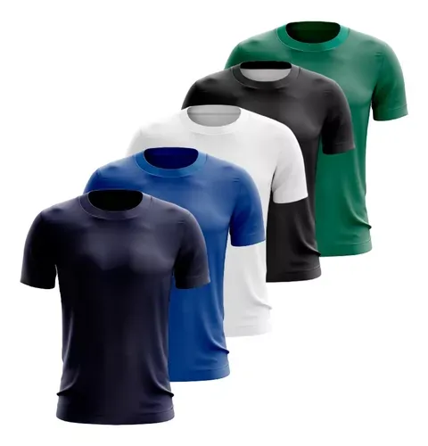 Kit 5 Camisetas Masculina Slim Fit Bsicas Algodo Premium [links Na Descrio]