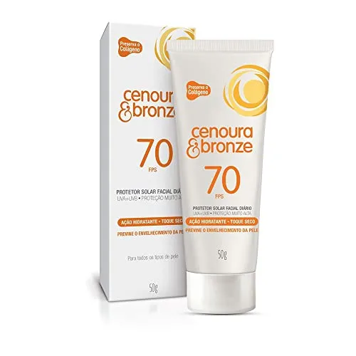 (rec) Cenoura E Bronze Protetor Solar Facial Fps70 - 50 G