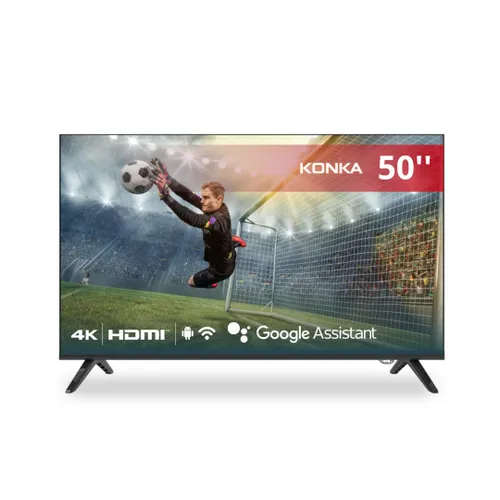 Smart Tv Konka Led 50 Uhd 4k, Design Sem Bordas, Google Assistant E Android Tv Com Bluetooth Kdg50