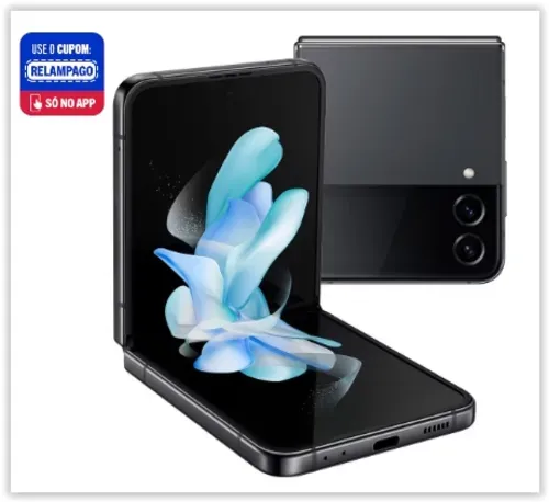 Smartphone Samsung Galaxy Z Flip4 5g Tela Dobrvel De 6.7" 128gb Processador Snapdragon 8gb De Ram Cmera Dupla Traseira - Preto