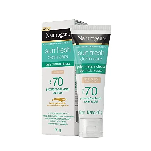 [rec] Neutrogena Protetor Solar Sun Fresh Pele Oleosa Clara Fps 70 40g