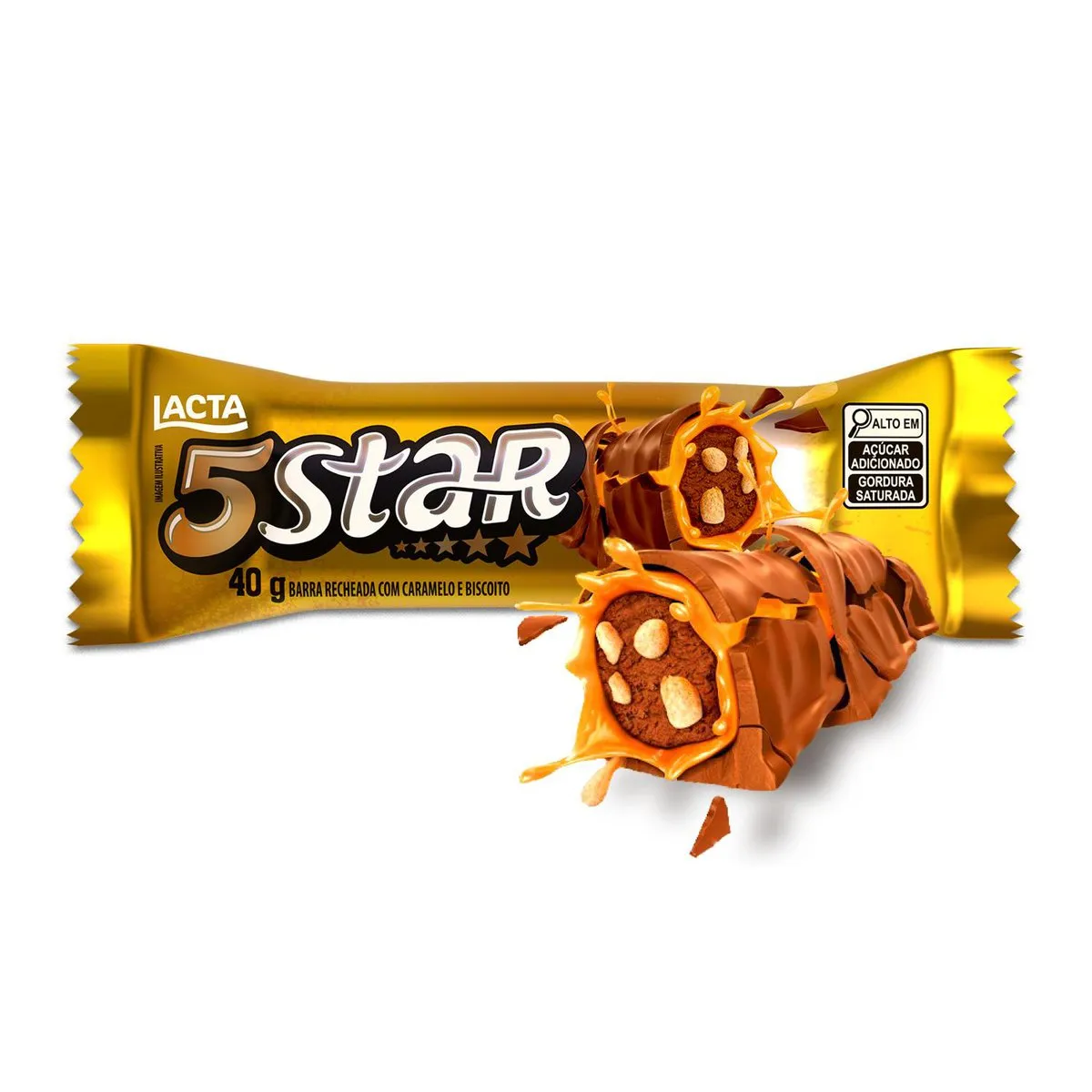 [leve 5 Pague 3 R$8,65] Chocolate 5 Star 40g
