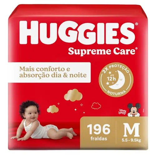 [rec] Huggies Fralda Supreme Care M 196 Un