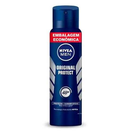 [+ Por - R$[9,70] Nivea Men Desodorante Antitranspirante Aerossol Original Protect 200ml