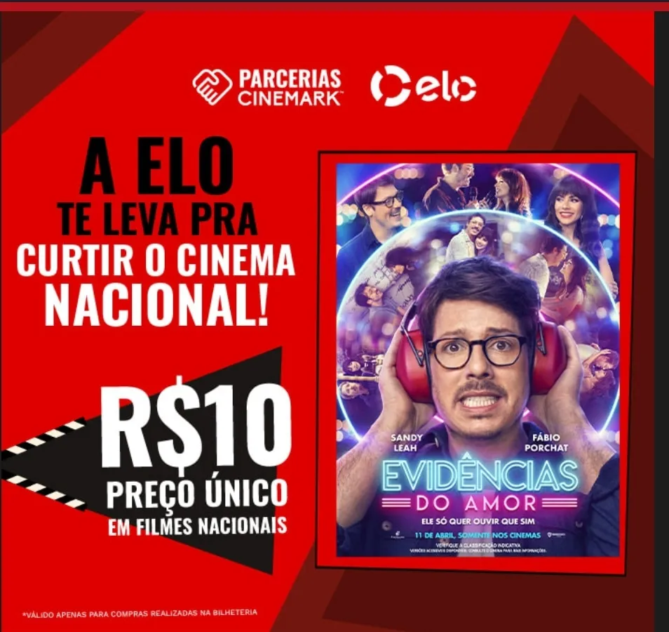 [carto Elo] Ingresso Filme Evidncias Do Amor Por $10