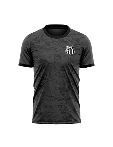 Camisa Do Santos F.c - Snt - Character Camiseta Inf 100pes Chumbo/extra Grande