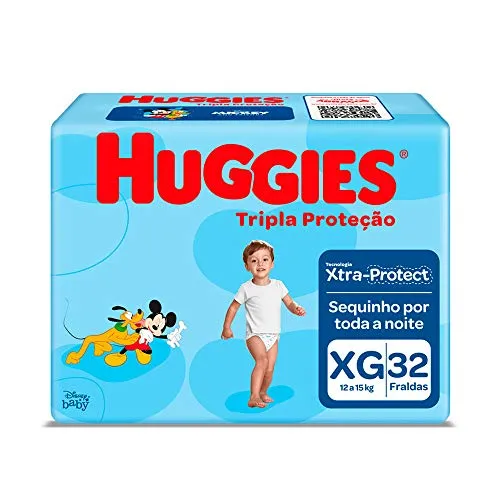 [rec] Huggies Fralda Huggies Tripla Proteo Xg - 32 Fraldas