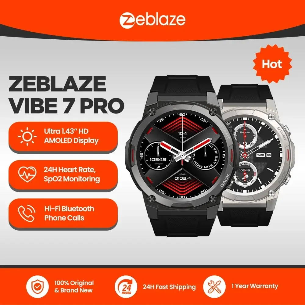 (moedas/taxas Inclusas) Smartwatch Zeblaze Vibe 7 Pro
