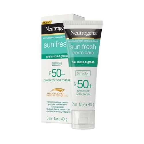 [rec] Neutrogena Sun Fresh Protetor Solar Facial Para Pele Oleosa Derm Care Sem Cor Fps 70, 40g