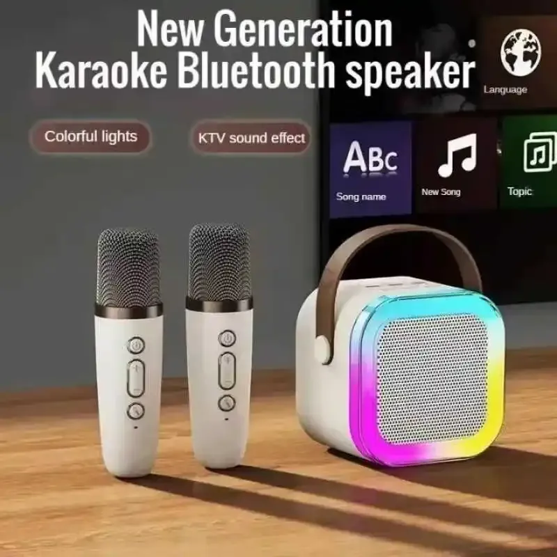 [j Com Impostos] K12 Mquina De Karaoke Porttil Bluetooth 5.3 Pa Sistema De Altifalantes, 1 2