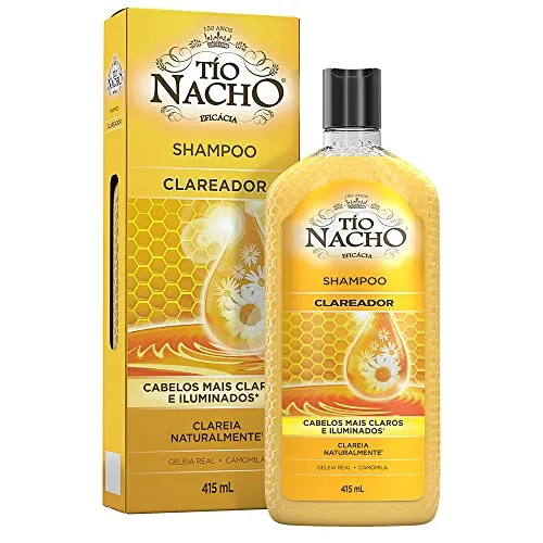 [prime] Tio Nacho - Shampoo Clareador Antiqueda Para Cebelos Fracos E Sem Brilho, 415ml, Cabelos Lindos E Brilhantes