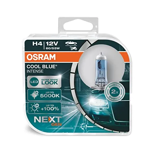 [prime] Osram Cool Blue Intense Next Generation H4 64193 Cbn - Hcb Duo (at 5000k)