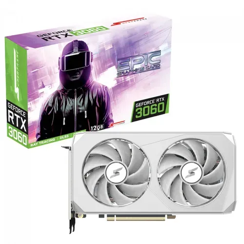 Placa De Vdeo Superframe Nvidia Geforce Rtx 3060 Epic, White, 12gb, Gddr6, Dlss, Ray Tracing