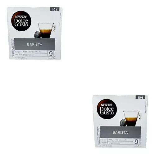 Kit 2 Caixas Caf Espresso Barista Nescaf Dolce Gusto 75g