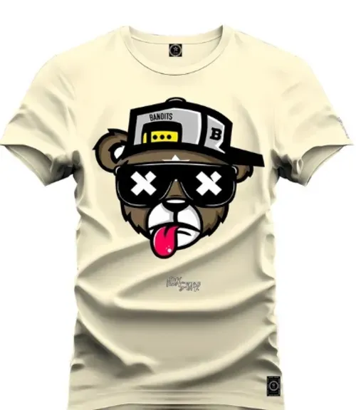 Camiseta Premium Nexstar Varias Cores Urso Bon Bolado