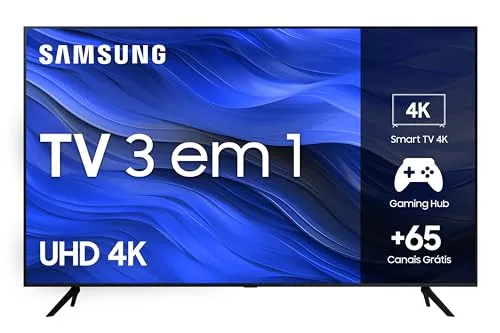 Samsung Smart Tv Crystal 50 4k Uhd Cu7700 - Alexa Built In, Samsung Gaming Hub, Preto
