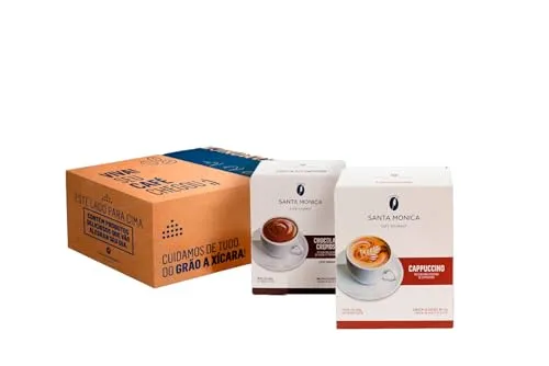 (rec) Pack Caf Santa Monicade Lcteos Monodose Chocolate Cremoso E Cappuccino - 2 Unidades 300g