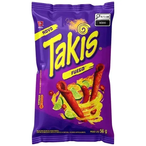 [levando 5 R$2 Cada] Salgadinho De Milho Fuego 56g - Takis