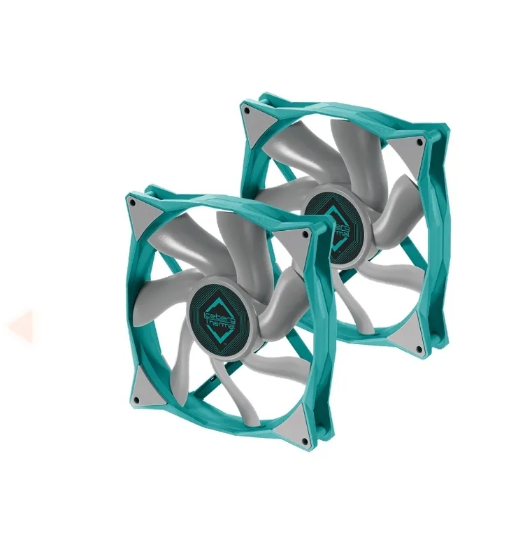[49r$ A Unidade] Kit Fan Com 2 Unidades Iceberg Thermal Icegale, 140mm, Azul Com Cinza, Icegale14-a2a
