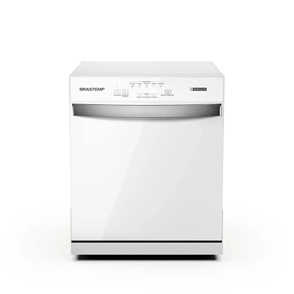 Lava-louas Brastemp 8 Servios Com Ciclo Pesado Cor Branca Blf08bbana - 127v