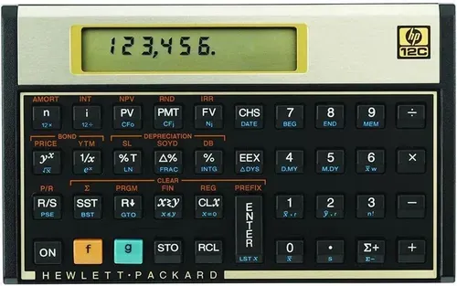 Calculadora Financeira Hp 12c Gold - Display Lcd Com Mais De 120 Funes Sistema De Entrada Rpn