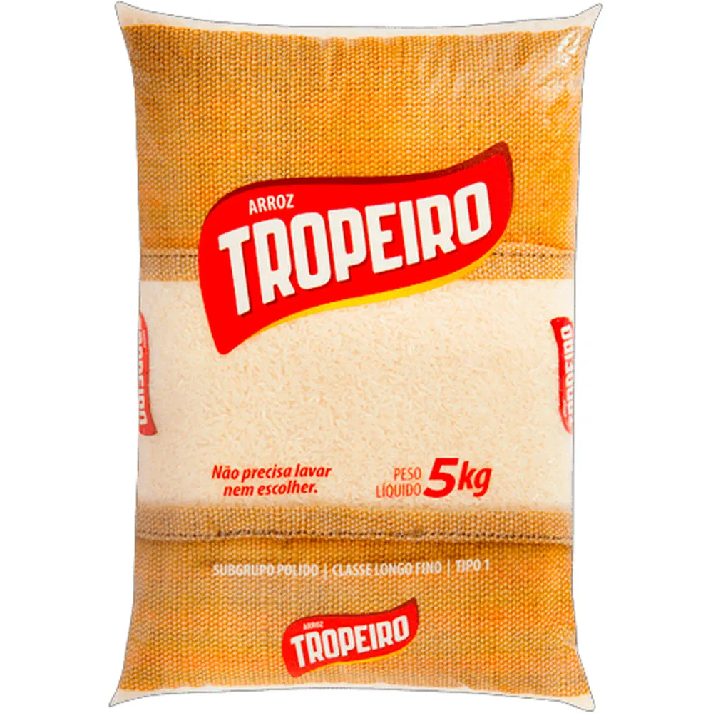 [levando 2] Arroz Tipo 1 Tropeiro Pacote 5kg