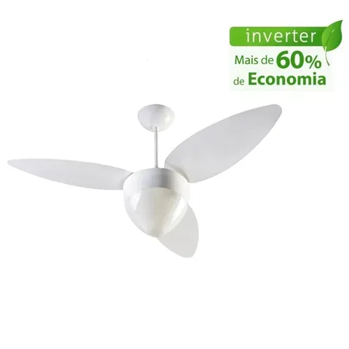 Ventilador Teto Ventisol Ares Branco Inverter Controle