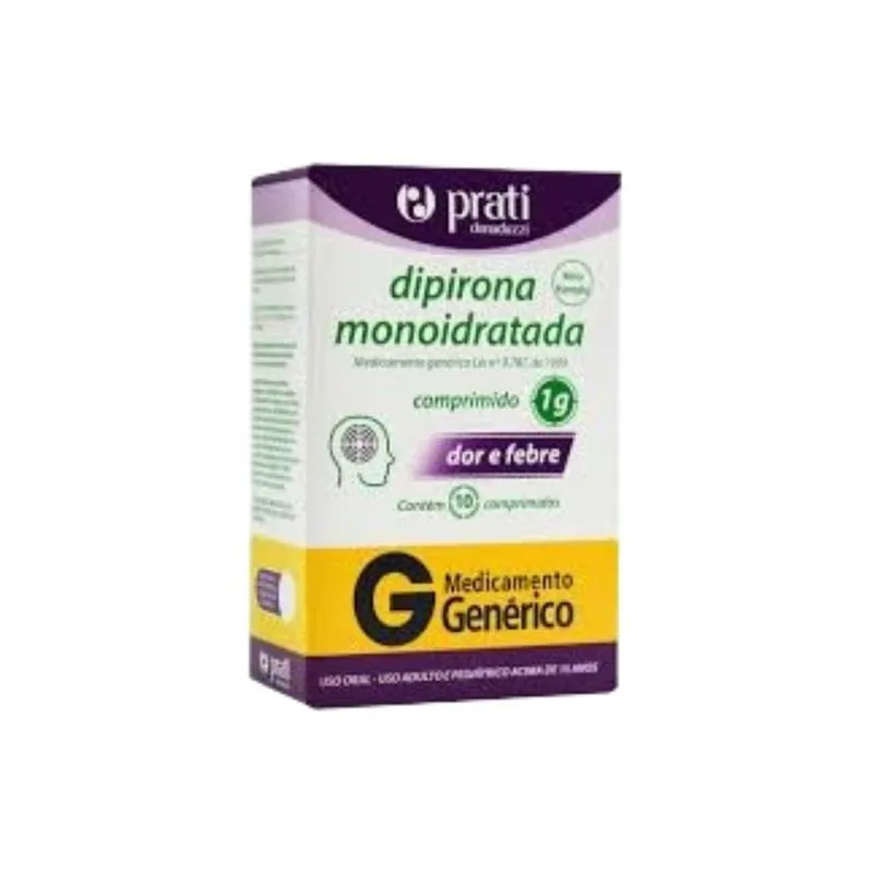Dipirona Sdica 1g 10 Comprimidos Prati Donaduzzi Genrico
