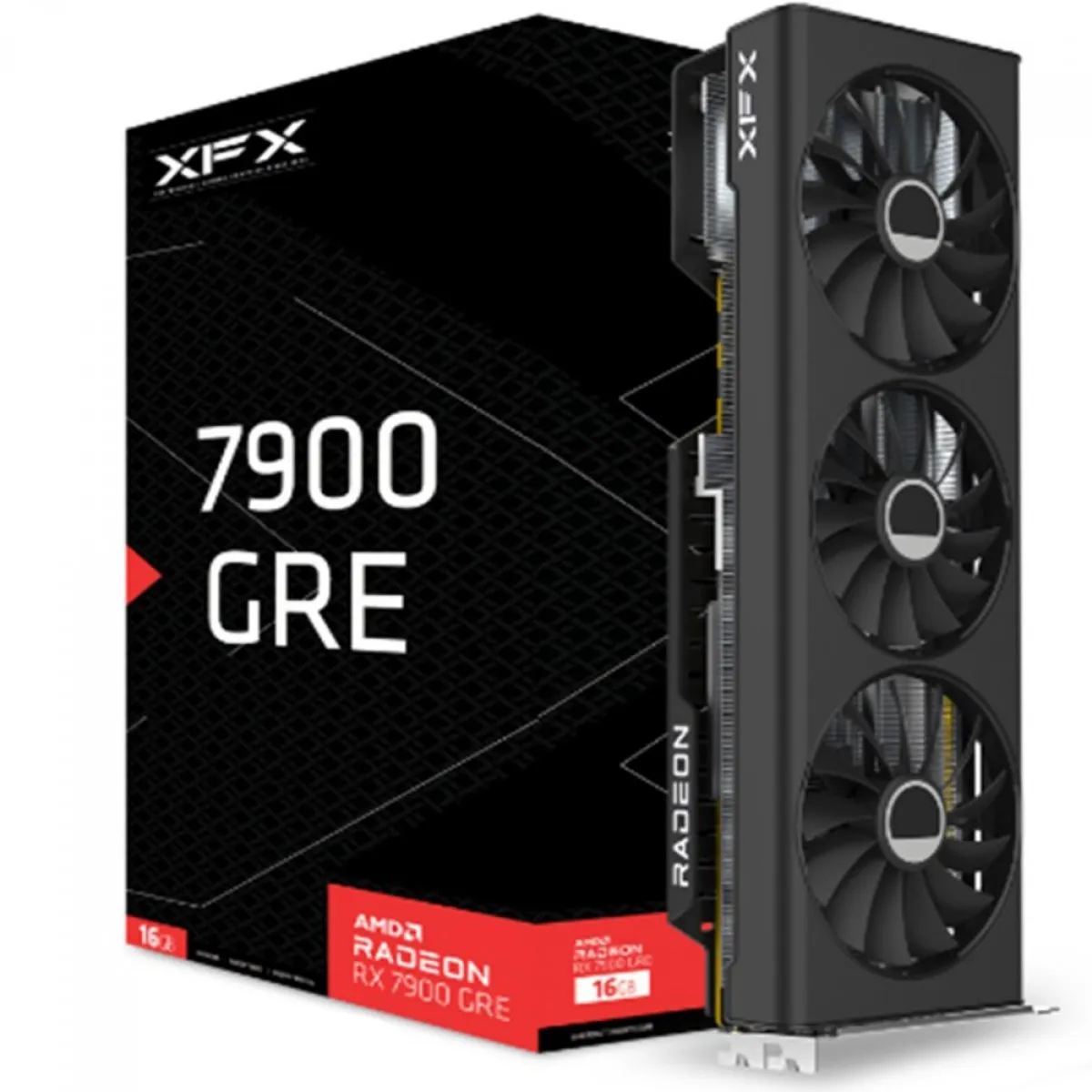 Placa De Vdeo Xfx Amd Radeon Rx 7900 Gre, 16gb, Gddr6, Fsr, Ray Tracing, Rx-79gmercb9